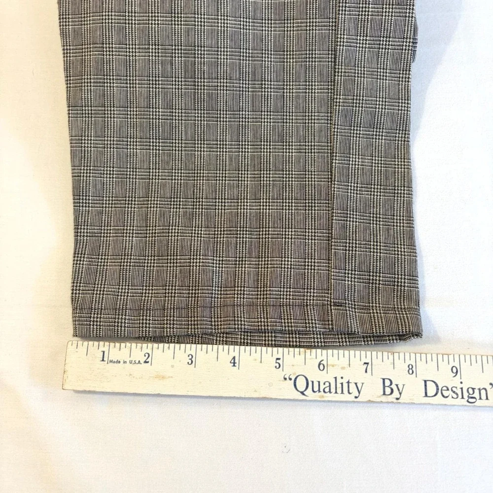IQ Wear USA Mens‎ Glen Plaid Trousers Grey Black V2K Compatible Size 30